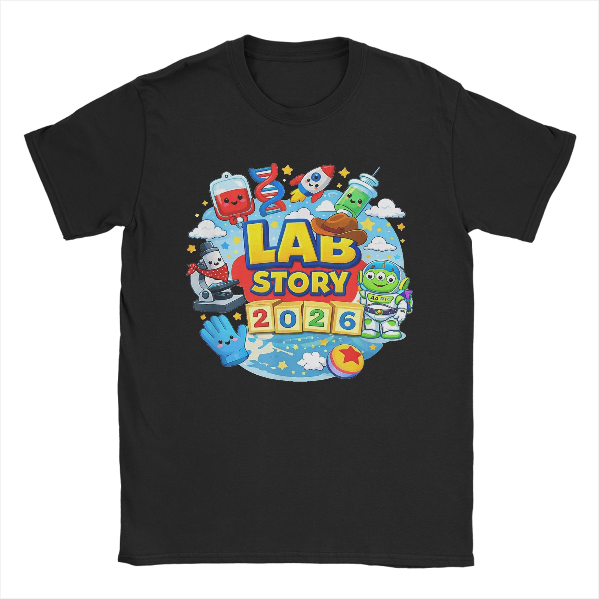 Medical Lab Week - Camiseta Masculina de Algodão Estampada com
