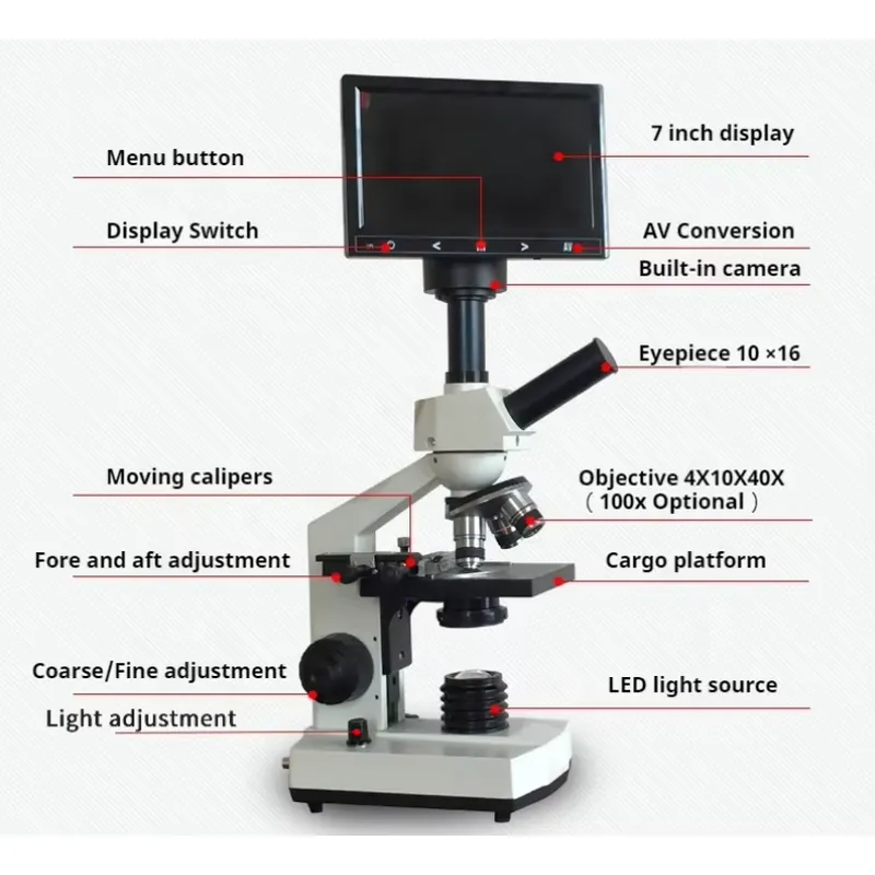 WEIAI Vende Microscópios Binoc - Medical Lab Microscope avaliação e preço